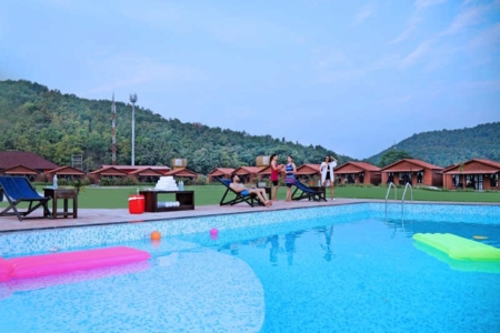 Statue of Unity Tent city Swimming Pool